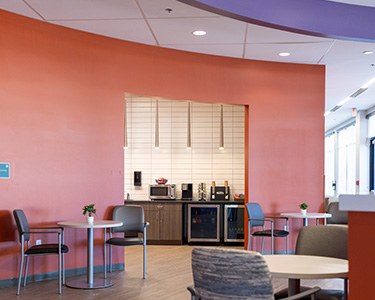 cafe area of center